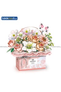 Đồ Chơi Lắp Ráp Mô Hình Giỏ Hoa (Flower Gift Box) Hãng Loz